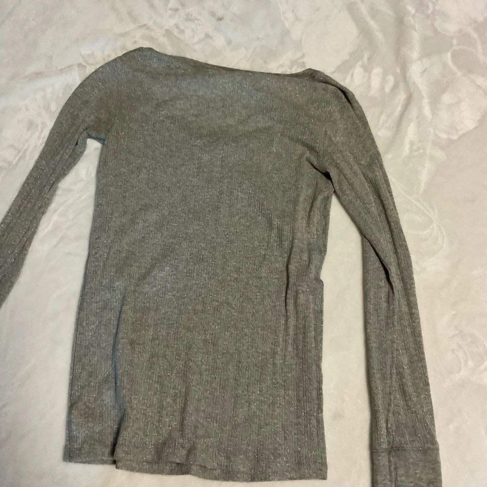 Victorias Secret Gray Top and Pink Striped Pajama Set